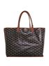 Anjou Reversible PM Tote, &pound;920, Handbags, Black/Brown, Coated Canvas, Front view